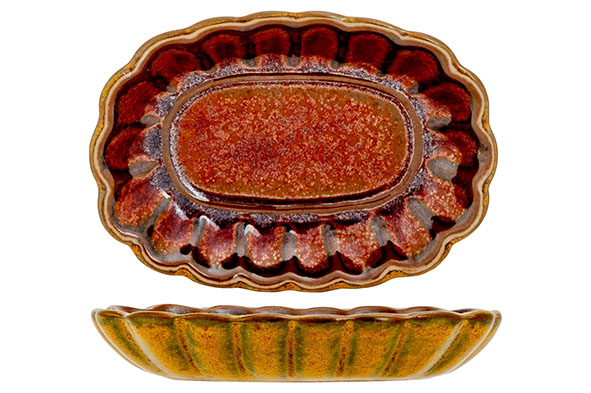 Proof - Elements mustard aperoschaaltje ovaal 9 x 6,5 x H 1,5 cm