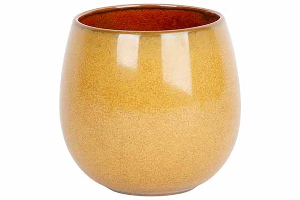 Proof - Elements mustard beker zonder oor 27,5 cl - Ø 7 x H 8,2 cm 