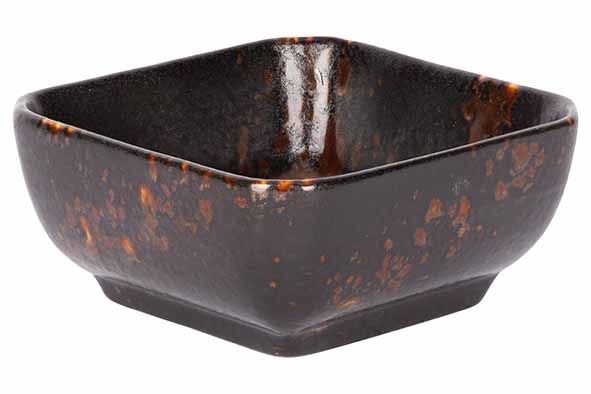 Proof - Etna vierkant schaaltje zwart 7,5 x 7,5 x H 3,5 cm