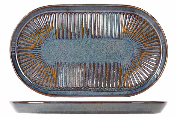 Proof - Solas plat bord ovaal blauw 24 x 14 cm