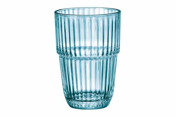 Barshine waterglas/cocktailglas 38cl - Ø 8,3 x H 12 cm - blauw
