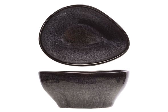 Black Granite Schaaltje 14X10,5XH6cm