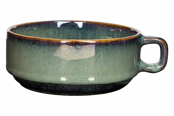 Jade Verde Soepkom Met Oor D12,5Xh5cm