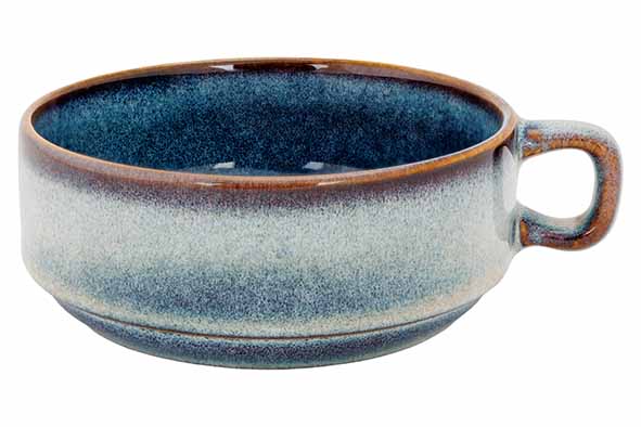 Jade Indigo Soepkom Met Oor D12,5Xh5cm