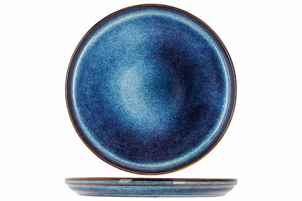 Jade Indigo Plat Bord D27Xh2,7cm