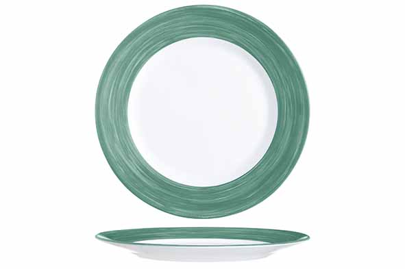 Brush Dessertbord D15,5 cm Donkergroen