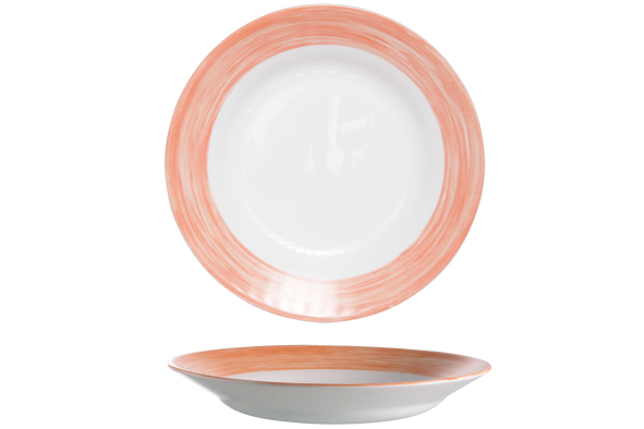 Brush Oranje Diep Bord  D22,5cm