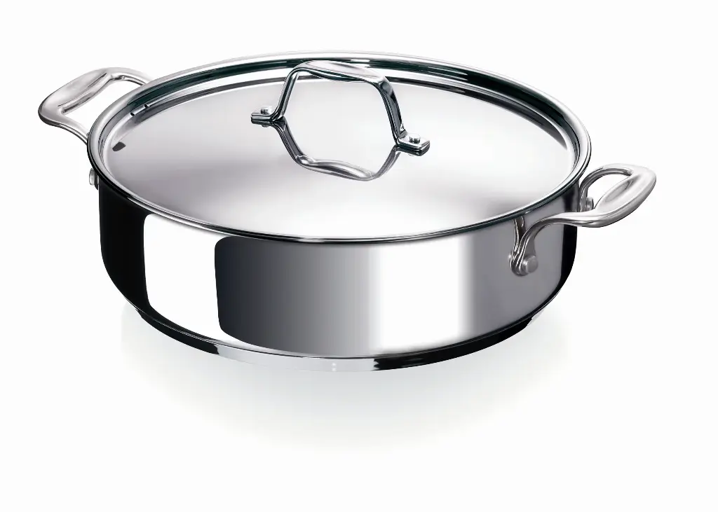 BEKA CHEF sauteerpan met 2 zijgrepen en deksel Ø 28 x H 10,7 cm