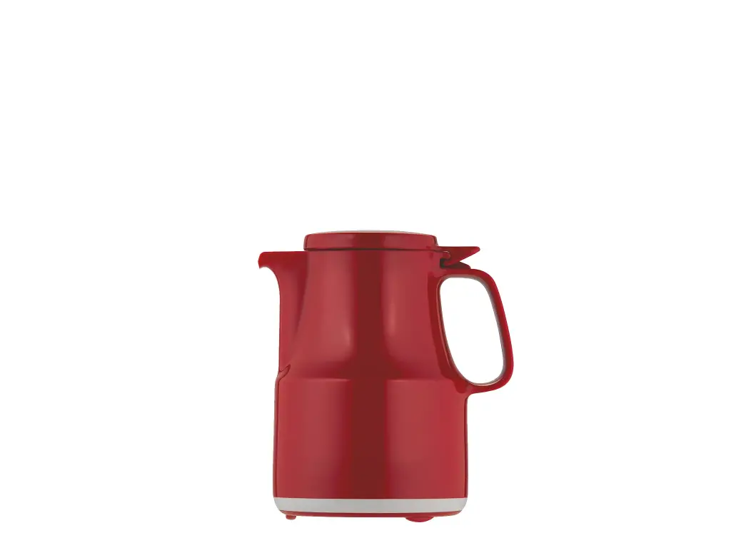 Helios Isoleerkan Rood 0.3L Thermoboy H167 mm - D114 mm - glazen binnenfles