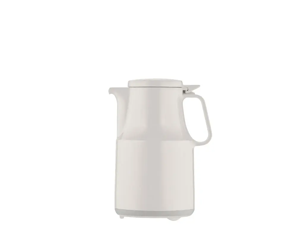 Helios Isoleerkan Wit 0.6L Thermoboy H191 mm - D114 mm - glazen binnenfles
