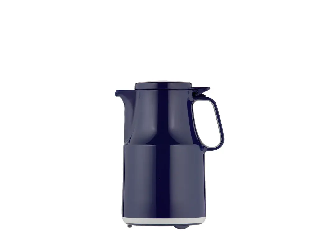 Helios Isoleerkan Blauw 0.6L Thermoboy H191 mm - D114 mm - glazen binnenfles