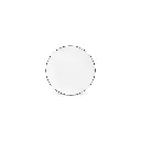 Basic White Plat bord 24cm coupe - black rim 