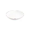 Basic White diep bord/Pastabord D27xH4cm coupe - burgundy rim 
