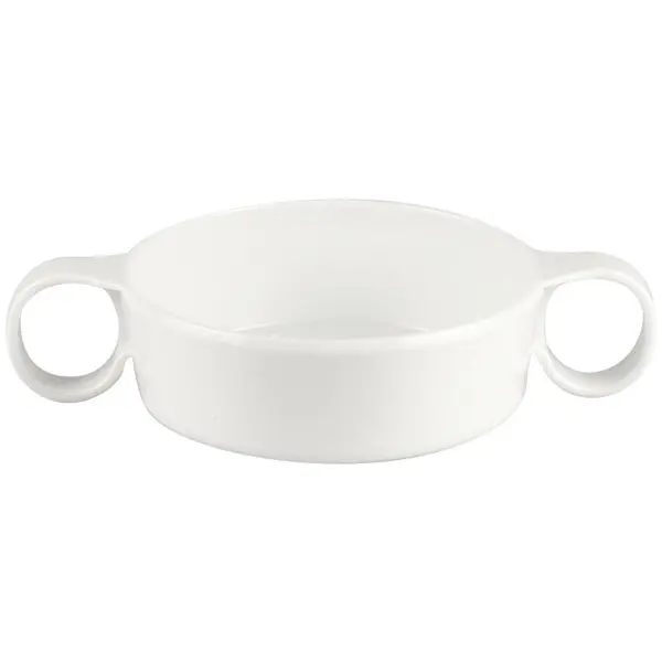 Soepkom met 2 handvaten 45 cl White