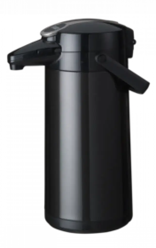 Bravilor pompisoleerkan 2,2Lt met drukhendel - zwart metallic - onbreekbaar 
