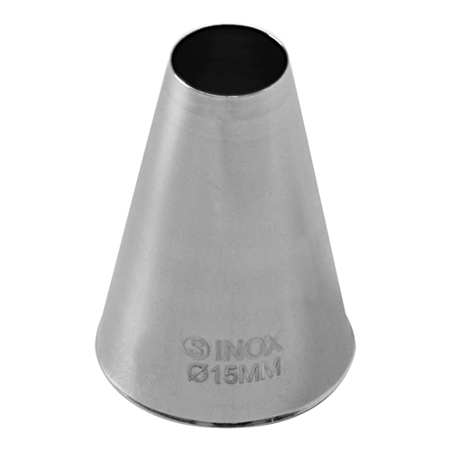 spuitje (12/Ø15mm) - RVS - Rond
