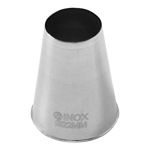 spuitje (19/Ø22mm) - RVS - Rond