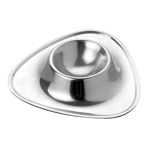 RVS eierdopje driehoekig Ø11,0cm