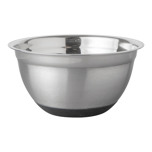 RVS beslagkom met antislip 4,0 L - Ø 24 x H 11,5 cm