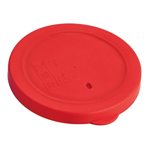 Siliconen deksel serveerschaal D 11,5cm - rood