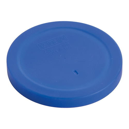 Siliconen deksel serveerschaal D13cm - blauw