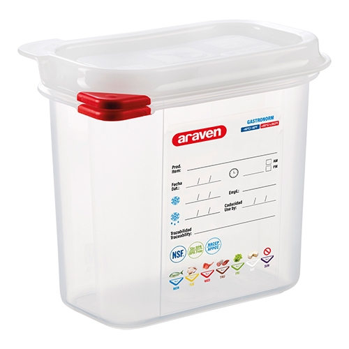 Araven voedseldoos GN1/9 - H15,0 cm