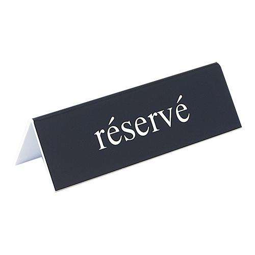 tafelbord - réserve zwart