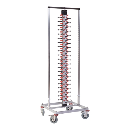bordenrek verrijdbaar - H187,0 cm