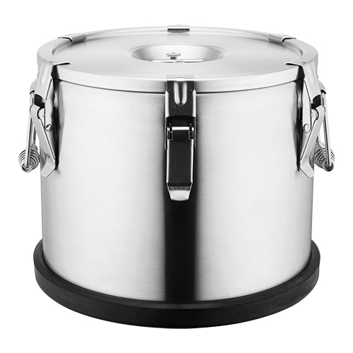Dubbelwandige RVS soepcontainer 15L met ventiel - H23,0 cm