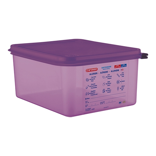Araven voedseldoos GN1/2 anti-allergeen - H15,0 cm