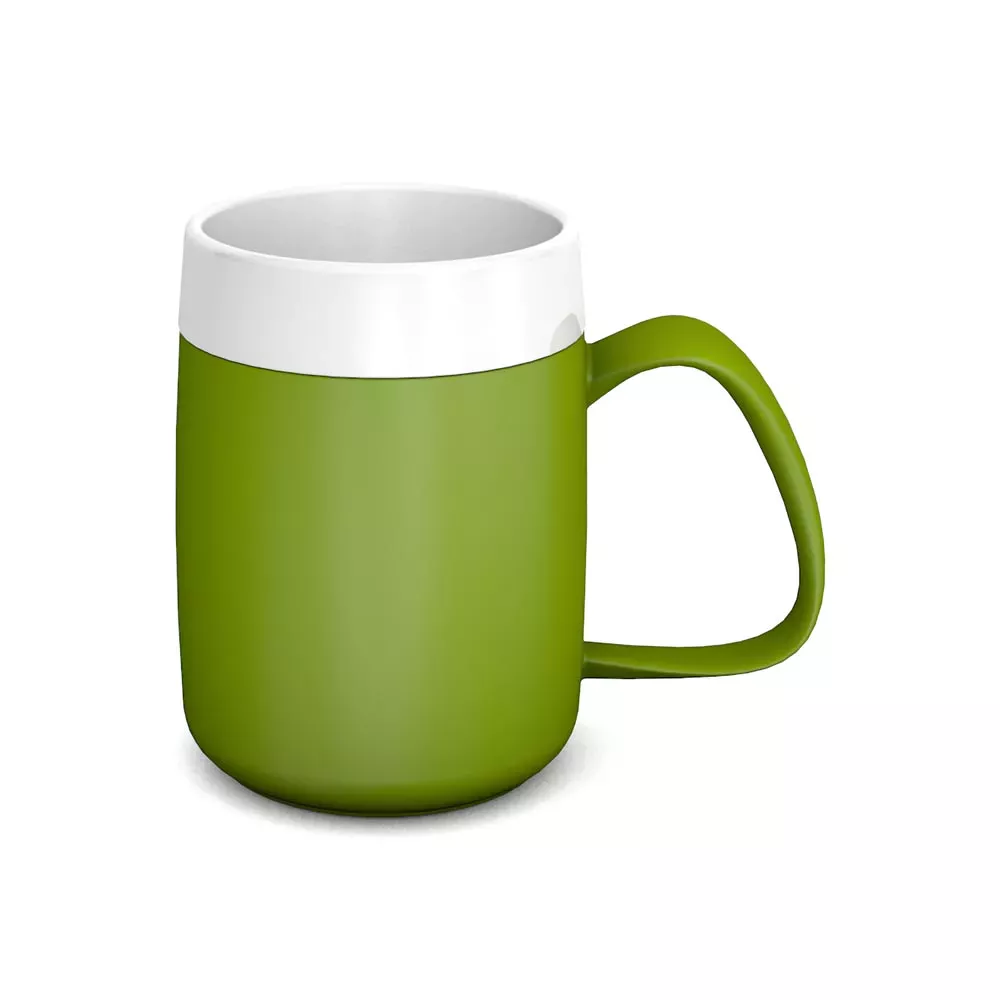 Isolerende beker met 1 handvat Ornamin - 320 ml - groen