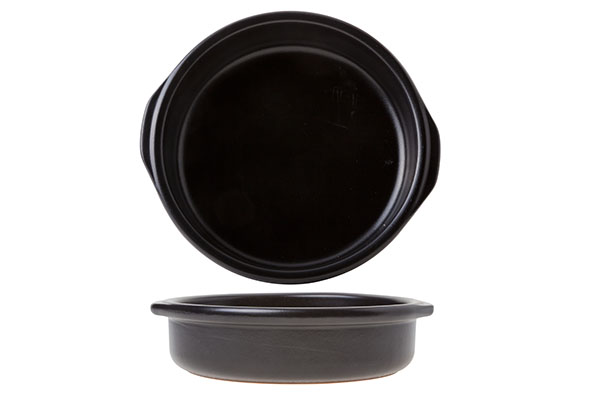 Creme brulee schaaltje zwart Ø 17 X h 3 cm