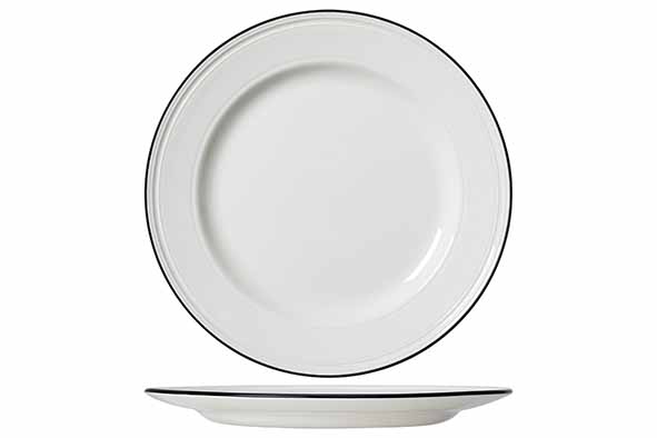Steelite Bead Black Band Plat Bord D28,5 cm