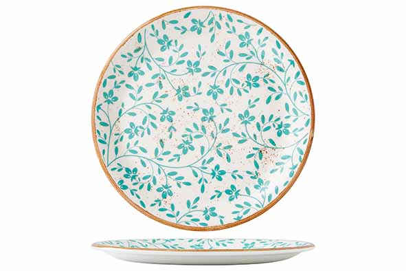 Steelite Flora Aqua Plat Bord D25,5 cm 