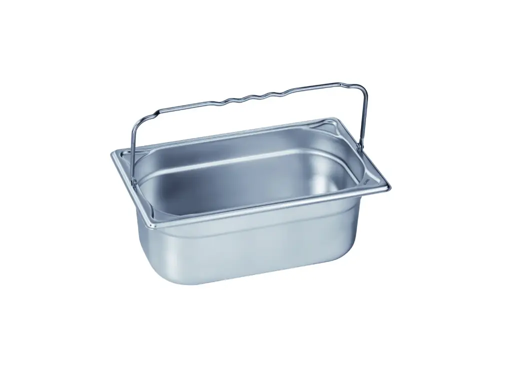 B.Pro RVS Gastronormbak m/beugelhandgrepen - GN-B 1/4-100mm - 2,7 L