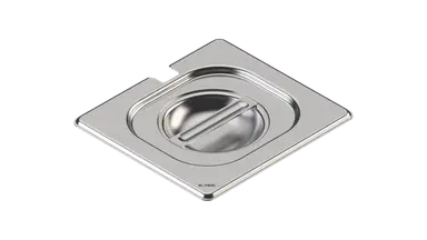 B.Pro RVS Gastronormdeksel m/lepeluitsparing - GD-L 1/6