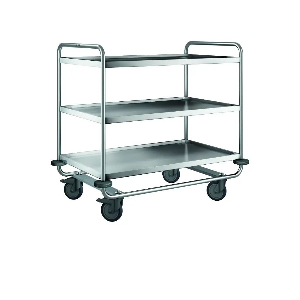 B.Pro Serveerwagen - SW 10 x 6-3 - verstevigd met kunststof wielen