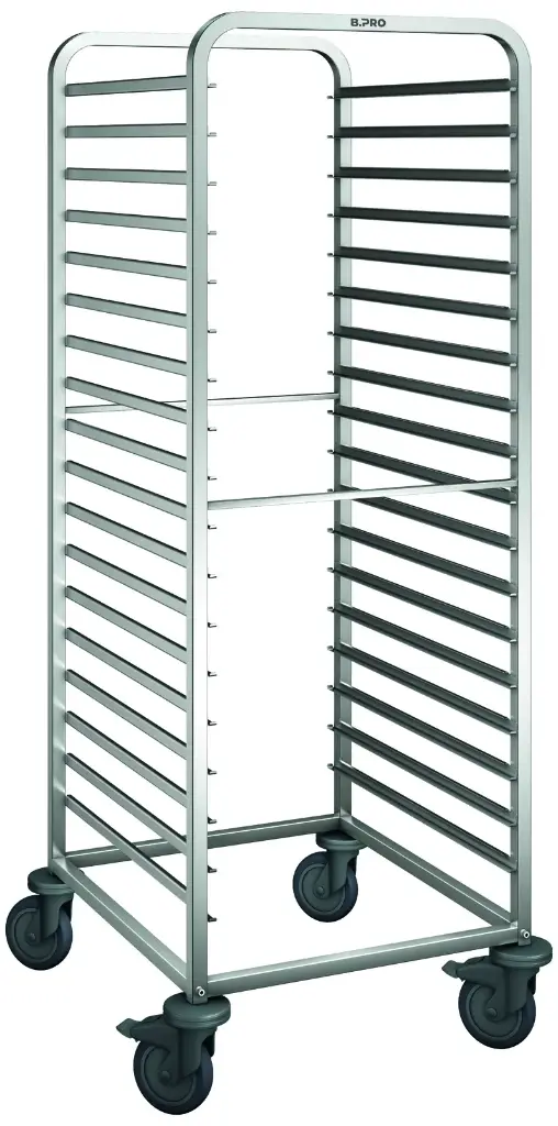 B.Pro Regaalwagen 36 x GN1/1 - kunststof wielen -RWR 161