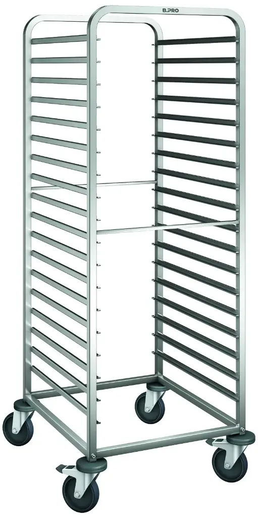 B.Pro Regaalwagen 36 x GN1/1 - staalverzinkt wielen -RWR 161