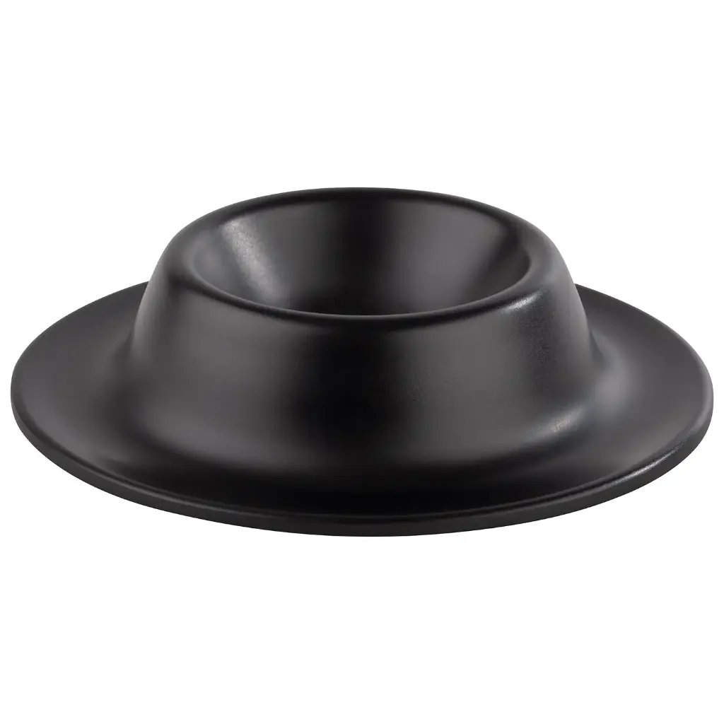 Eierdop melamine zwart Ø 8,5 cm x h 2 cm             