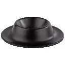 Eierdop melamine zwart - 4 stuks - Ø 8,5 cm x h 2 cm             