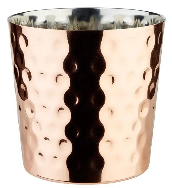 Kom TASCA RVS koperlook Ø 8,5 cm x h 8,5 cm           