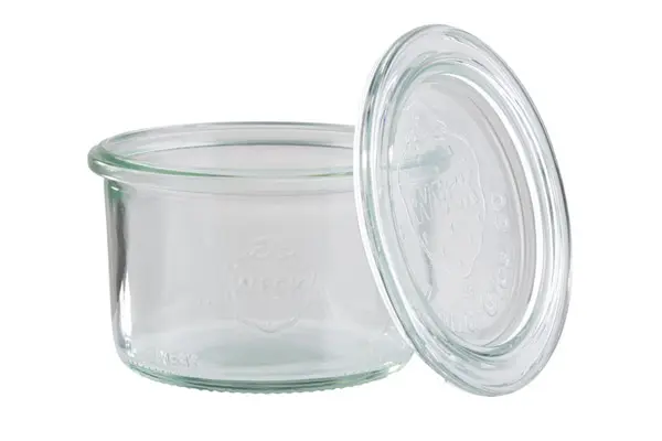 Weckpot met deksel - Ø 9 cm x H 6 cm - 200 ml - set 12 stuks              