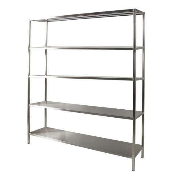 RVS 441 Standrek 5 niveaus - L1000XD400XH2000 mm