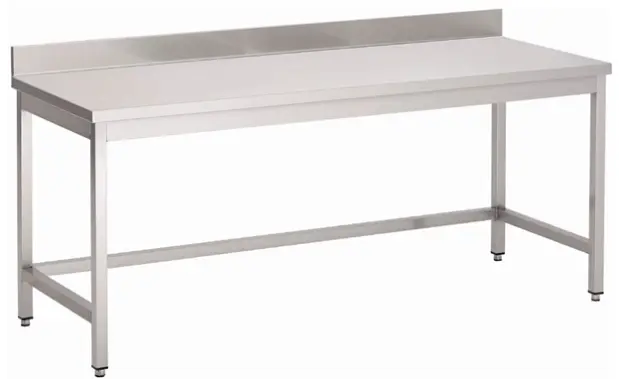 RVS 441 Werktafel met opkant - L1300XD700XH900 mm