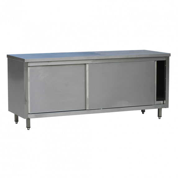 RVS 441 Werktafelkast met schuifdeur - L1200XD700XH900 mm