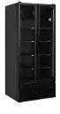 2 deurs zwarte displaykoelkast B 890 x D 740 x H 1990 mm