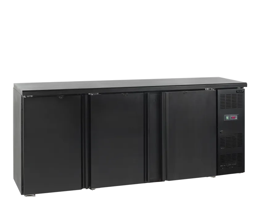 Robuuste barkoelkast met zelfsluitende deuren - zware toepassing B 2002 x D 513 x H 860 mm