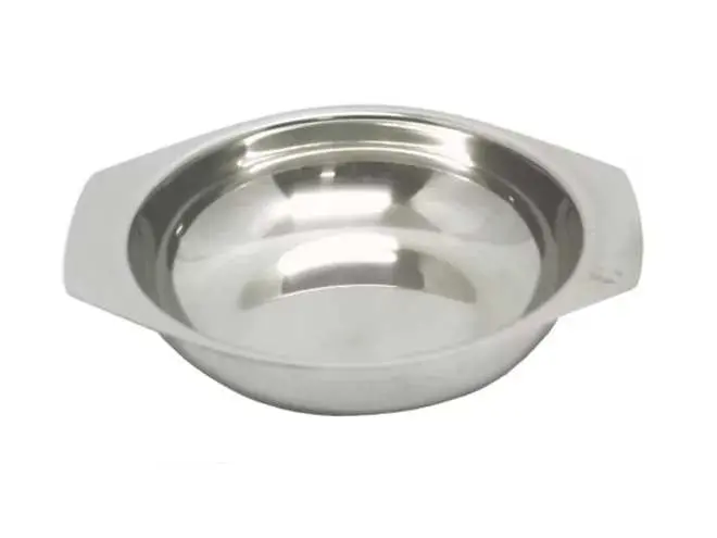 RVS groenteschaal 18/8 - Ø 125/148 x H 30 mm - 250 ml