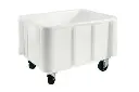 Mobiele grootvolume opslagbak - versterkte geribde bodem 800x600x550mm - 140 Lt